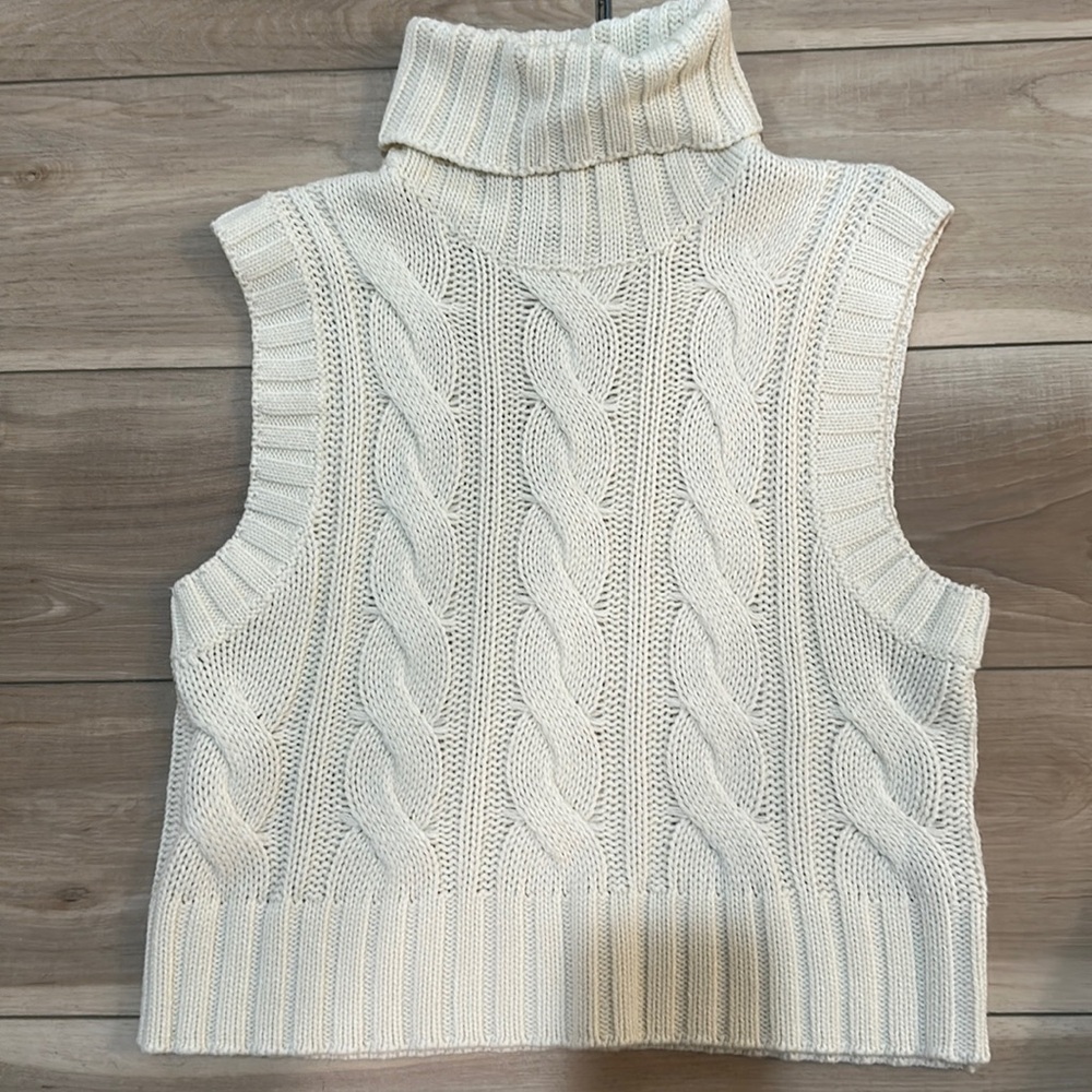 Cream turtleneck